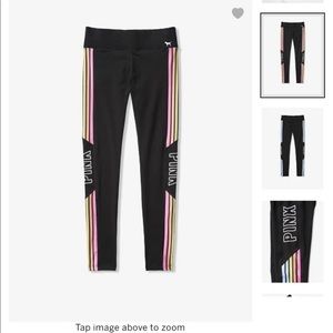 PINK rainbow leggings